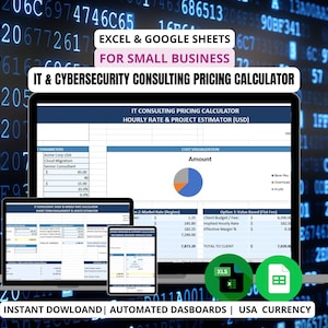 Prijscalculator IT- en cyberbeveiligingsadvies | 3-in-1 tool voor zakelijke prijzen | Serviceoffertecalculators