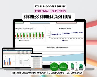 Business Budget & Cash Flow Excel Templates | US Companies