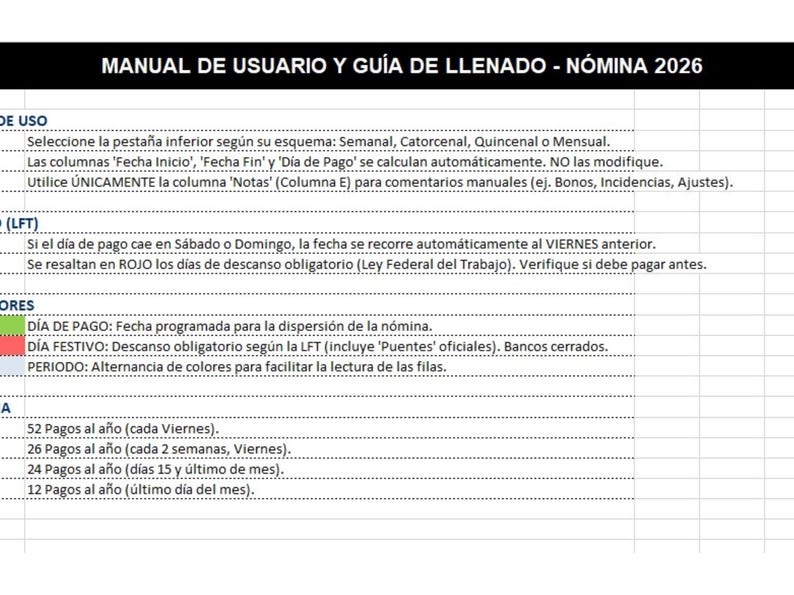 Payroll Calendar Mexico 2026 | Weekly, Biweekly &amp; Monthly Pay Schedule ...