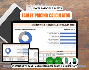 Tablet Pricing Calculator Spreadsheet | Accurate Cost & Profit Calculator for Pill Sales Business Tools