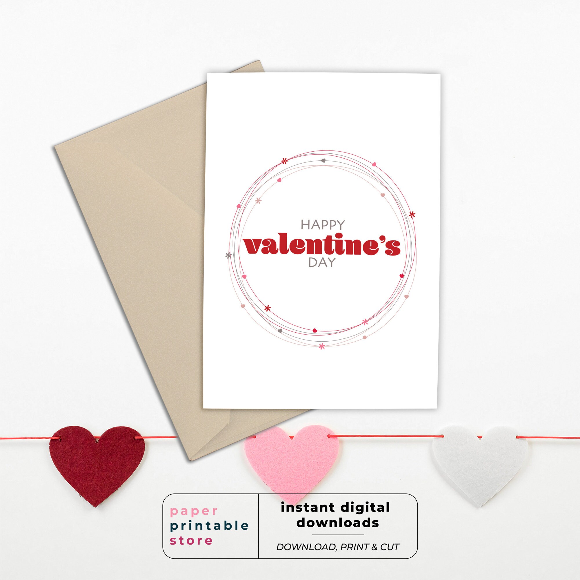 Printable Valentines Day Card, Valentine Card, Valentines Card for Her ...