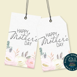 Etiquetas de regalo para el Día de la Madre / Etiquetas de regalo imprimibles / Etiquetas para el Día de la Madre / Descarga digital para el Día de la Madre / Etiquetas imprimibles para el Día de la Madre