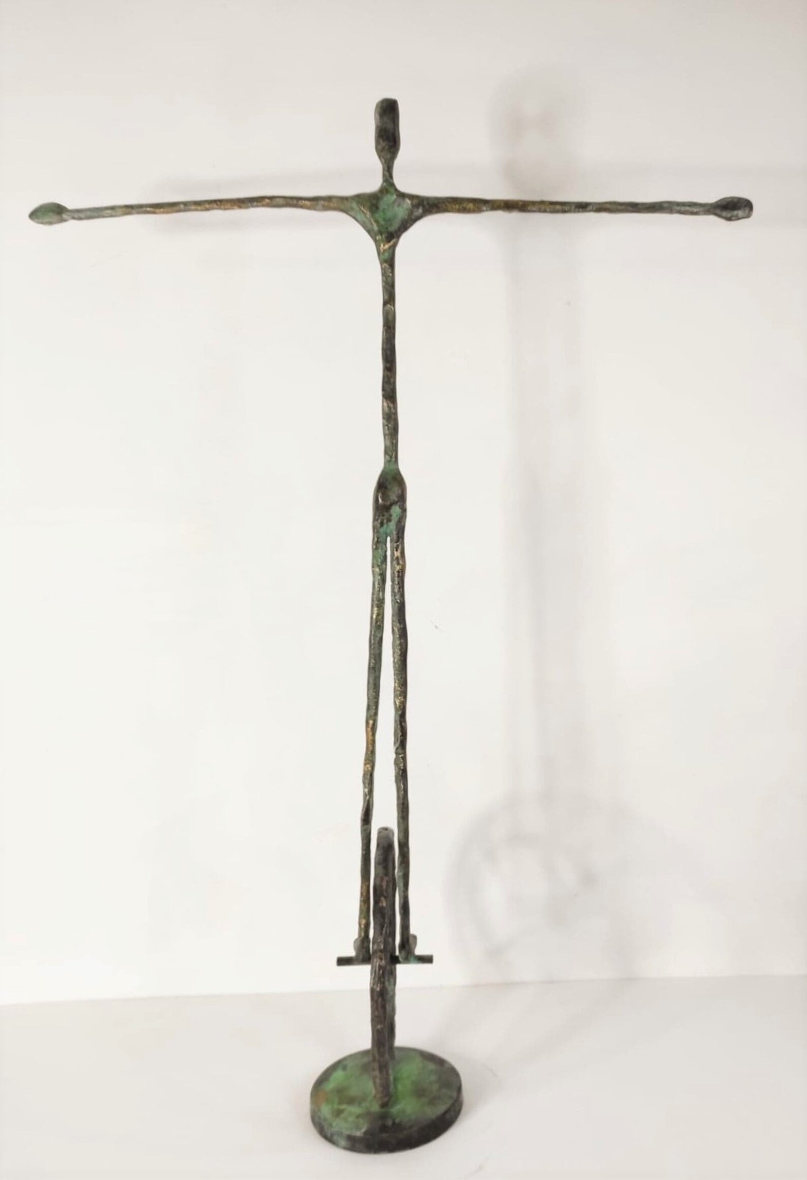 Balance Oxidized Green Bronze Sculpture Etsy