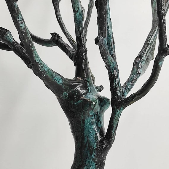 Roots . Oxidised Green Bronze Sculpture. Etsy Australia