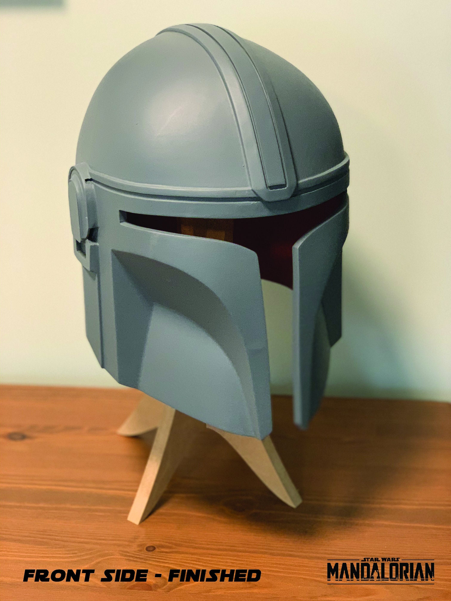 Mandalorian Helmet Raw 3D Print Adult Etsy