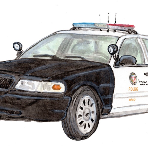 LAPD Crown Victoria police cruiser