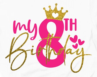 Download 8th Birthday Svg Etsy