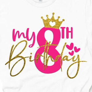 Download 8th Birthday Svg Etsy