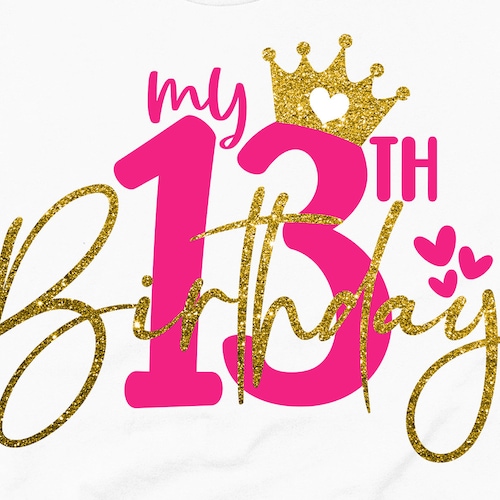 My 13th Birthday SVG Thirteenth Birthday 13th Birthday Party - Etsy