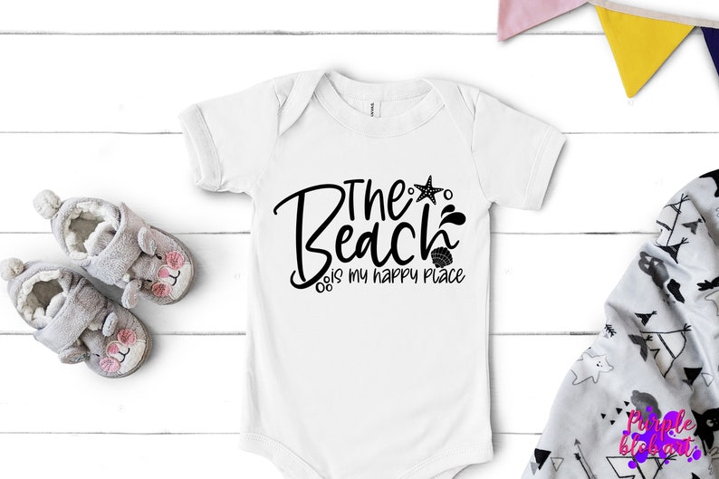 The Beach Is My Happy Place SVG Beach Shirt PNG Summer Vacation T Shirt Beach Quote Beach Life Beach Vibe Summer Beach Party Beach Lover