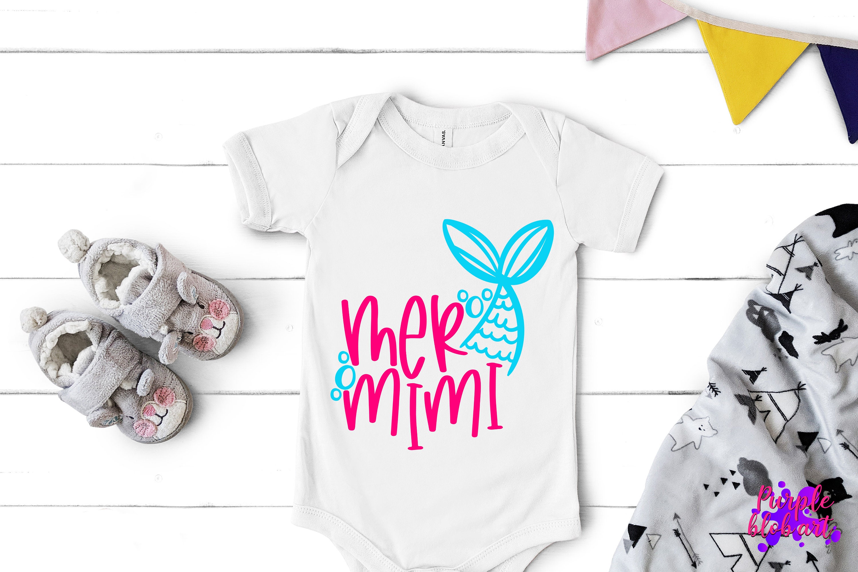 Mermama SVG Mermimi SVG Mermaid SVG Kids Birthday Shirt | Etsy