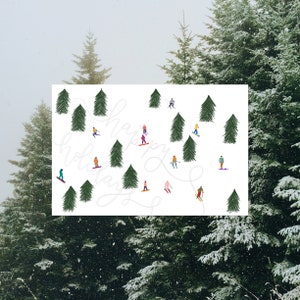 Frohe Feiertage Winter Postkarte