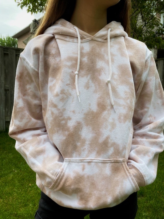 tan tie dye hoodie