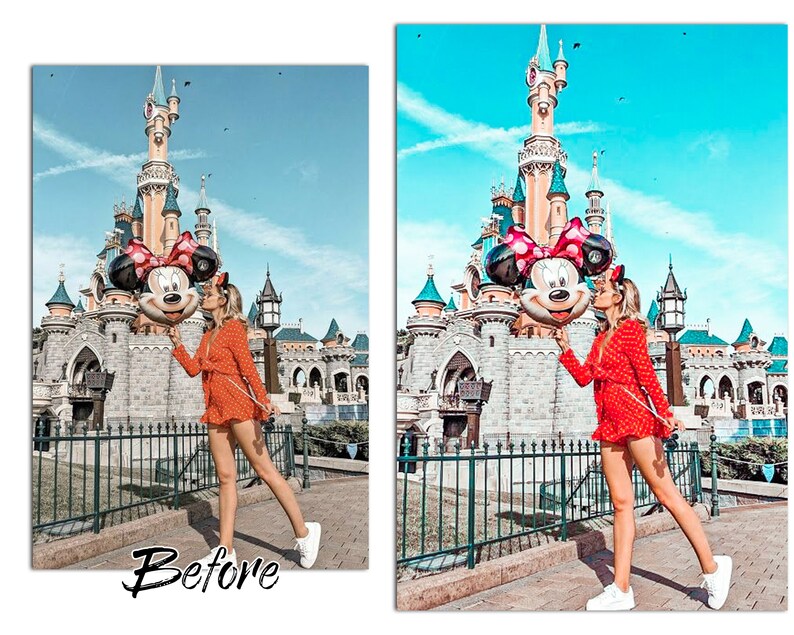 7 AMUSEMENT PARK Lightroom Presets Disney World Vibrant | Etsy