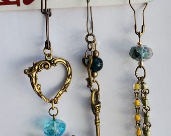 Mixed Colour Gear Charm Sets Junk Journaling Embellishments