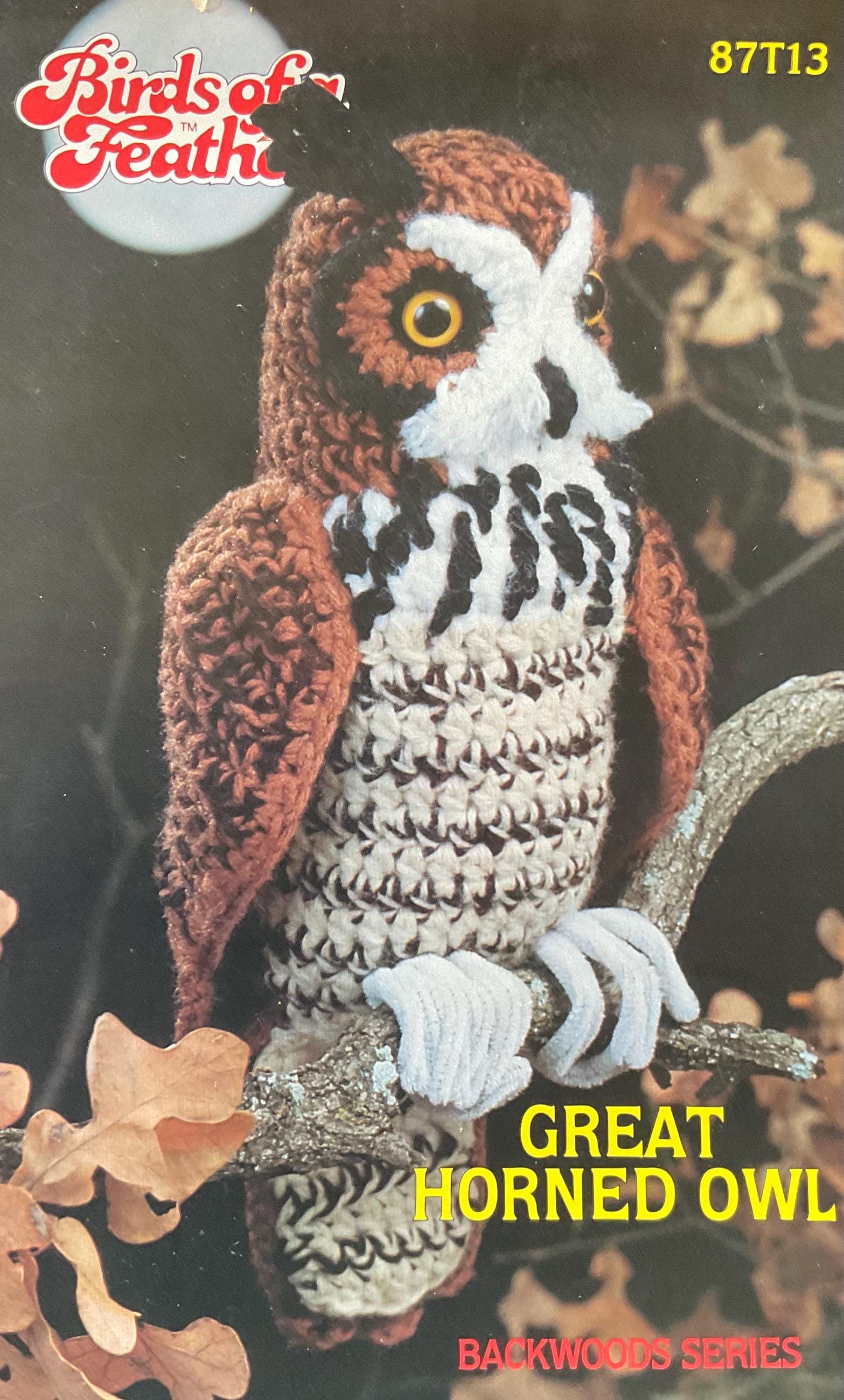 Vintage Horned Owl Amigurumi Pattern Vintage Crochet