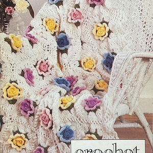 4 Vintage Crochet Afghan Pattern Collection | Set of 4 Designs | Digital Download PDF | afghan patterns | blanket patterns | cozy crochet