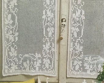 Patrón de crochet de filete de campanas vintage (descarga en PDF)