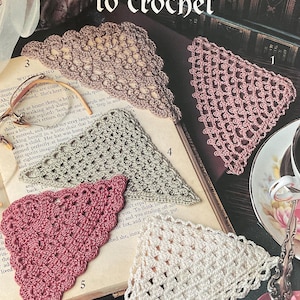 Vintage Crochet Corner Bookmark Patterns – Set of 5 Designs – PDF Crochet Book – Instant Digital Download-crochet patterns