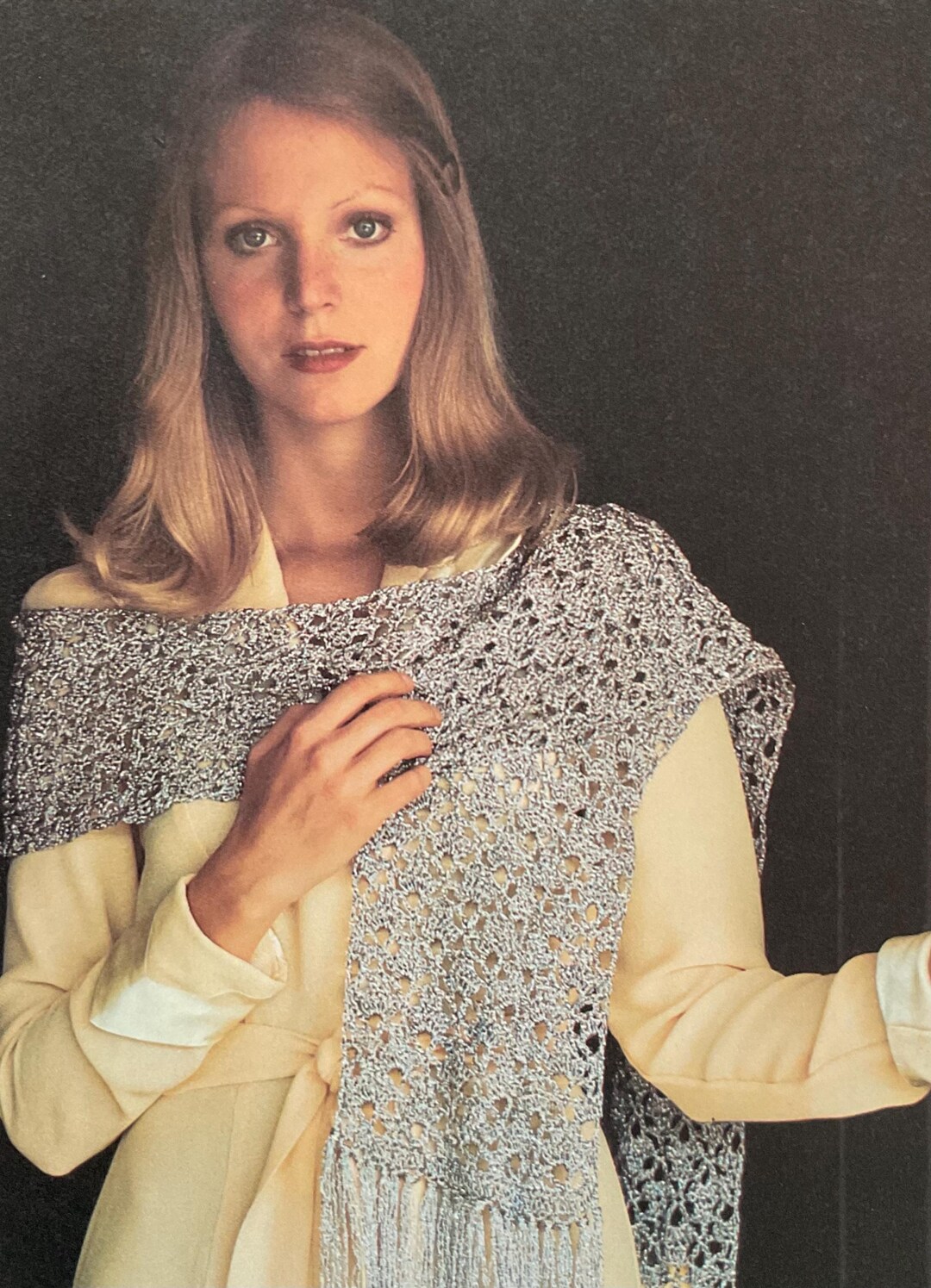 Vintage Lacy Scarf Crochet Pattern – Digital Download (PDF) - Etsy