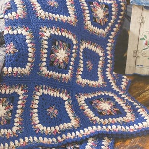 Granny Square Crochet Blanket Pattern: Beginner-Friendly PDF (Digital Download)