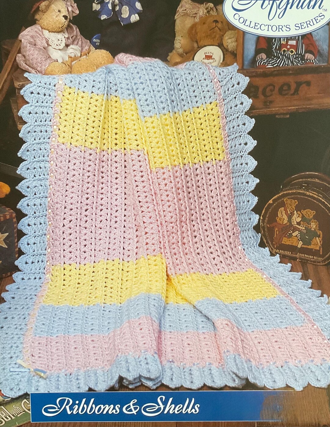 Baby Shell Blanket Crochet Pattern: Vintage Afghan (digital PDF ...