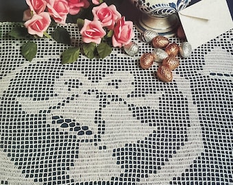 Patrón de crochet de filete de campanas vintage (descarga en PDF)