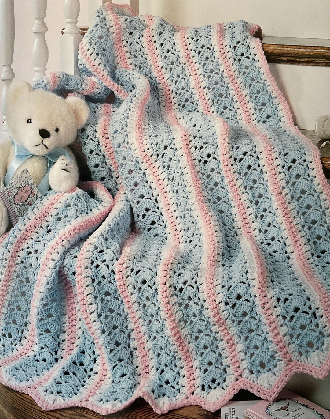 Vintage Baby Shell Blanket Crochet Pattern: Vintage Afghan (digital PDF ...