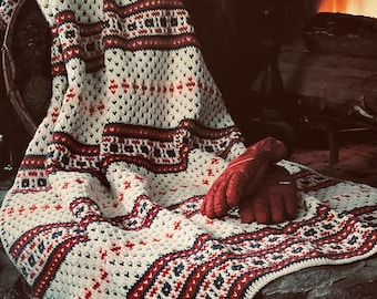 Patrón de crochet de mosaico vintage (descarga en PDF)