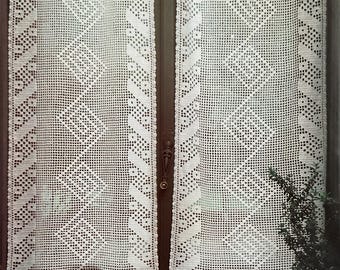 Patrón de crochet de filete vintage (descarga en PDF)