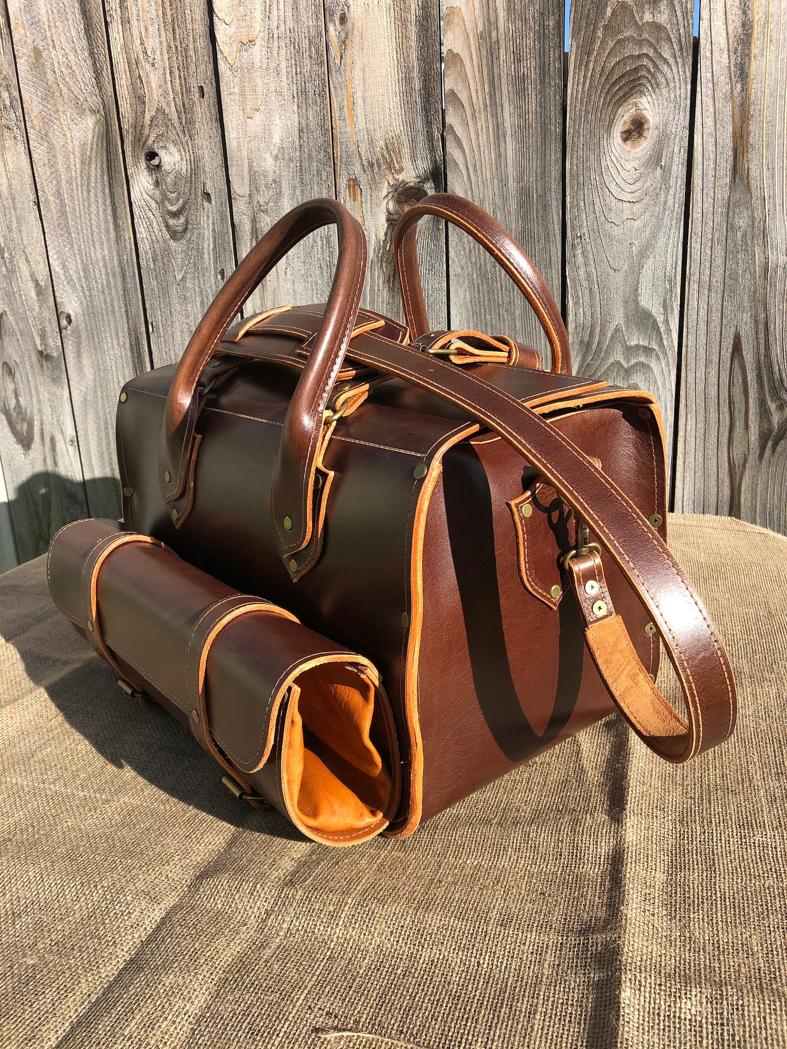 Custom leather range bag Etsy
