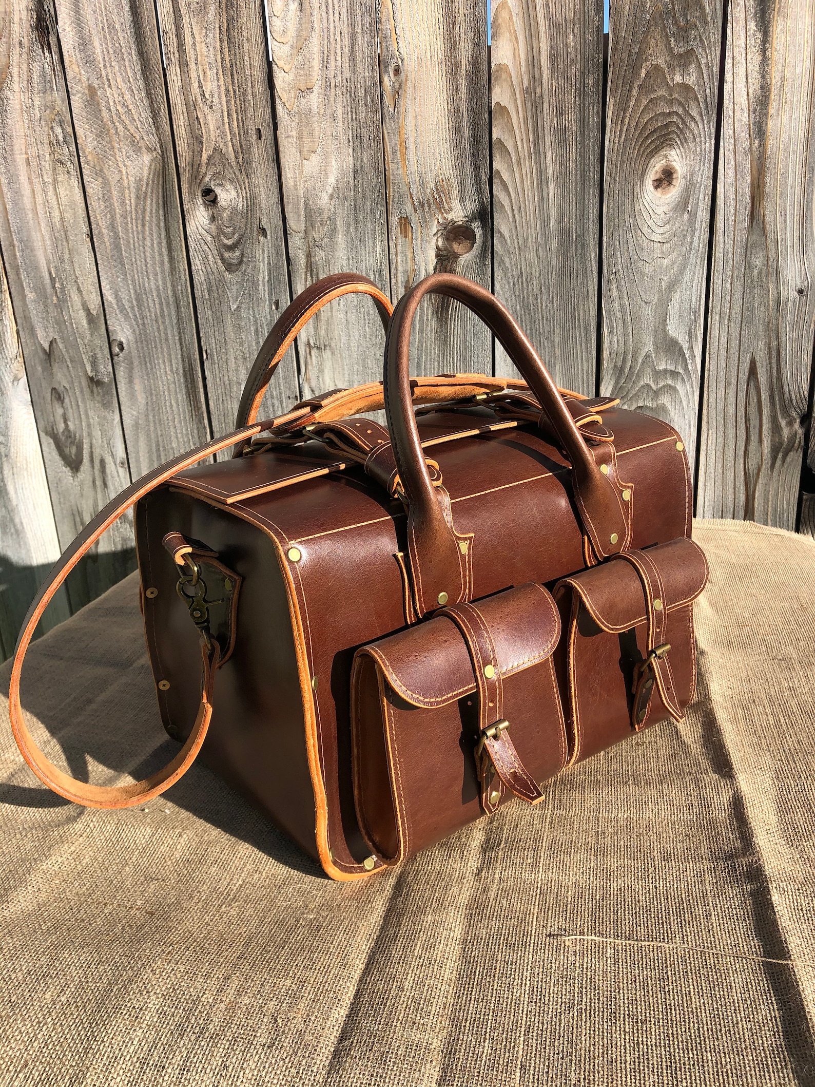 Custom leather range bag Etsy