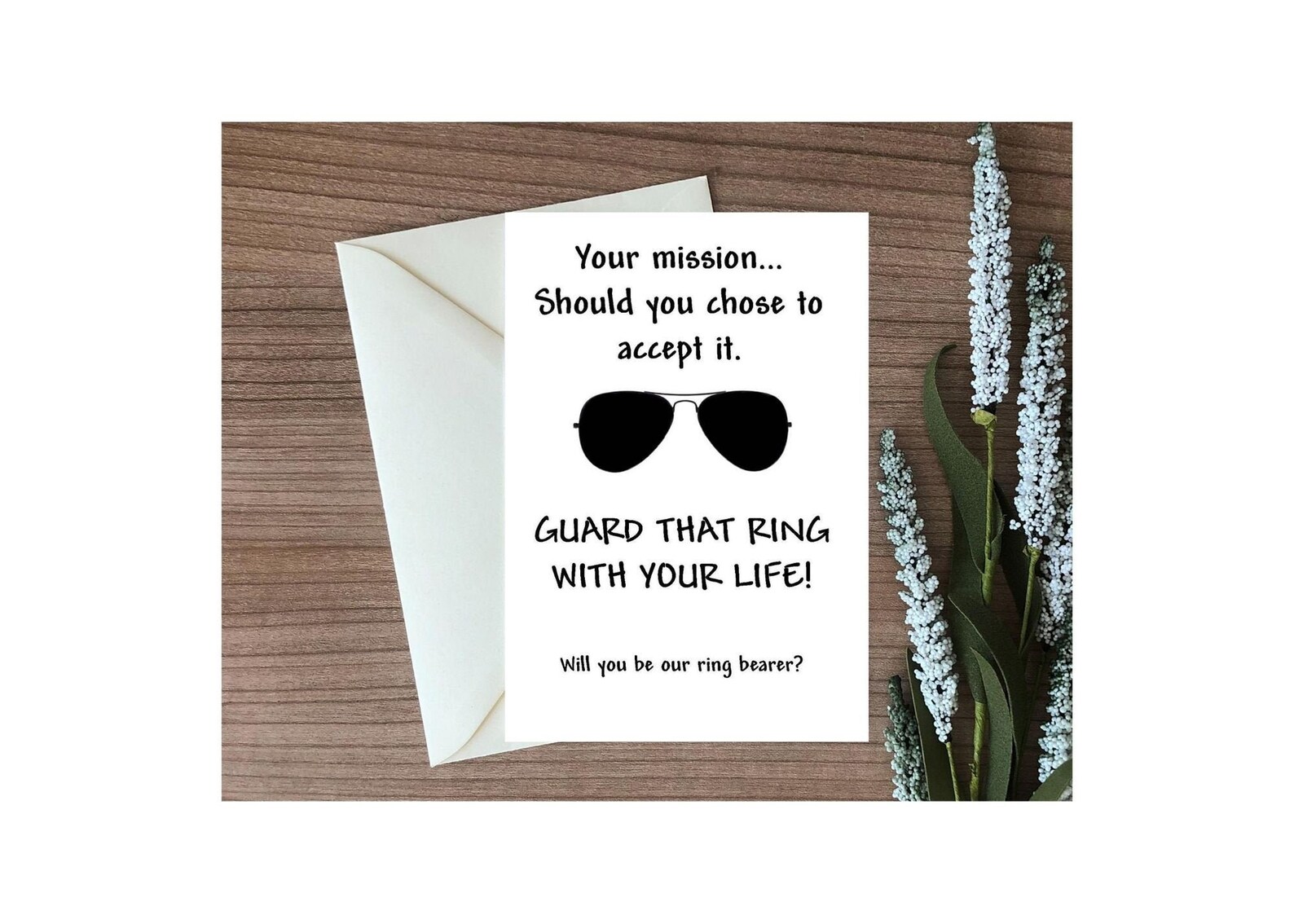 Ring Bearer Card Ring Bearer Proposal Ring Bearer Gift Guard That Ring