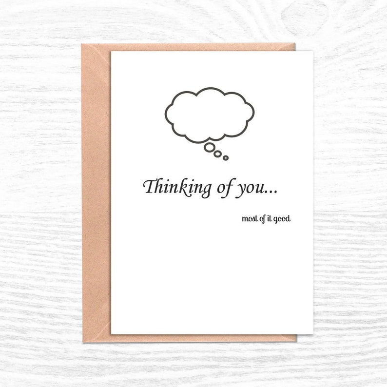 Funny Thinking of You Card Funny Just Because Card Thinking of You Gift