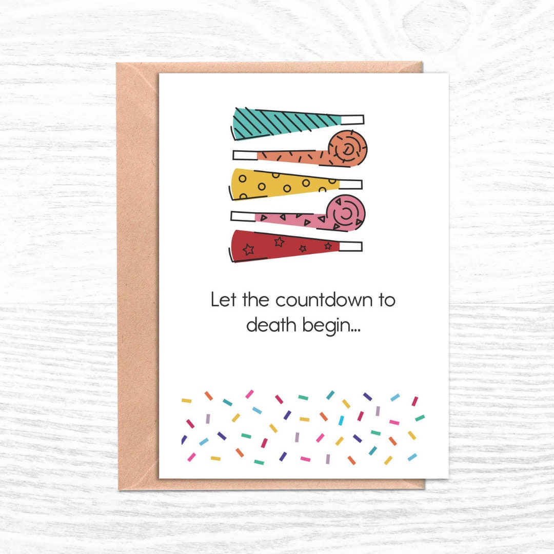 Funny Birthday Card Sarcastic Birthday Card Birthday Card - Etsy