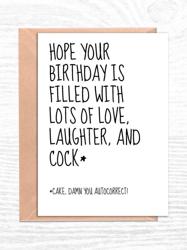 Funny Birthday Card Birthday Card for HerInappropriate | Etsy
