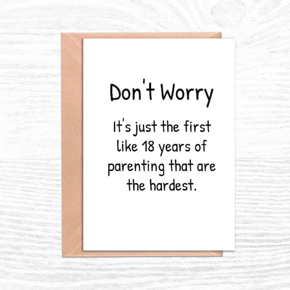 Funny Baby Shower Card Parenting Advice Expecting Card Card Etsy