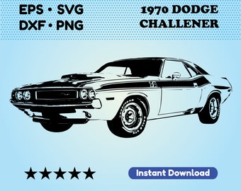 for Dodge Challenger SRT8 2X Car silhouette stickers 2008