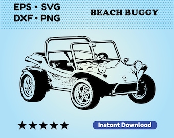 Off road car SVG files for cricut. Beach buggy Vector File (DXF, EPS). Offroad car for cutting. Printable art. Digital download