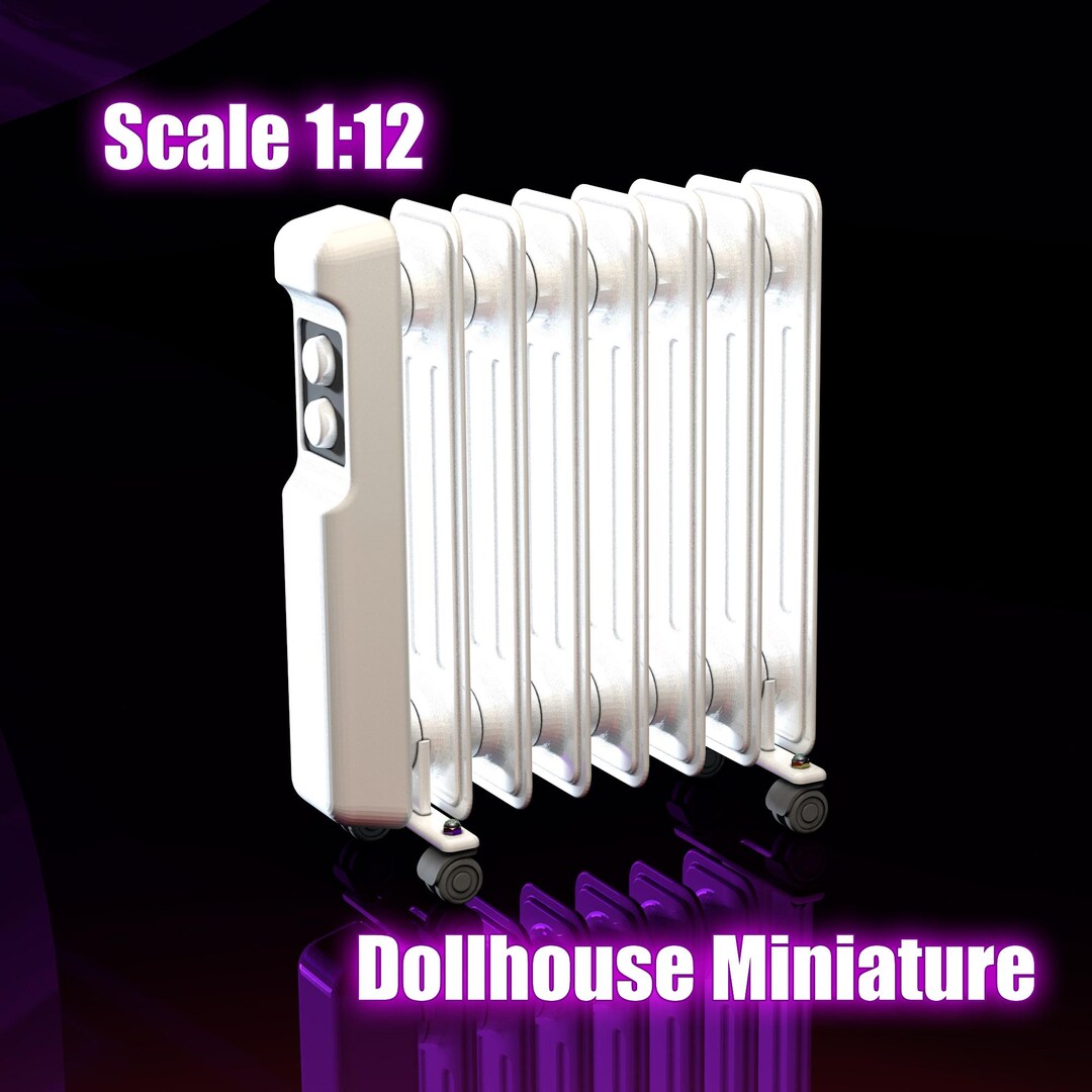 Miniature Oil-filled Radiator Heater | Commercial STL File for ...