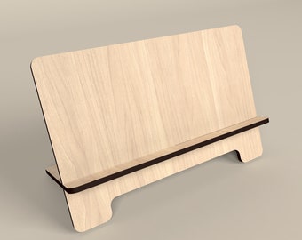 Phone Stand Laser cut file. Phone holder SVG file. Mobile phone wooden stand. SVG file for laser. Phone holder for desk. Instant download.