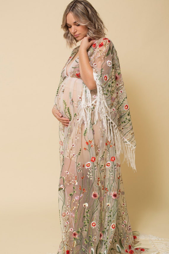 Maternity embroidered clearance dress