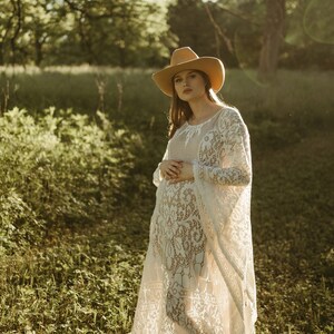 Kinzi, Traveling dress, boho maternity dress, maternity photoshoot dress, traveling wedding dress, boho wedding dress image 10