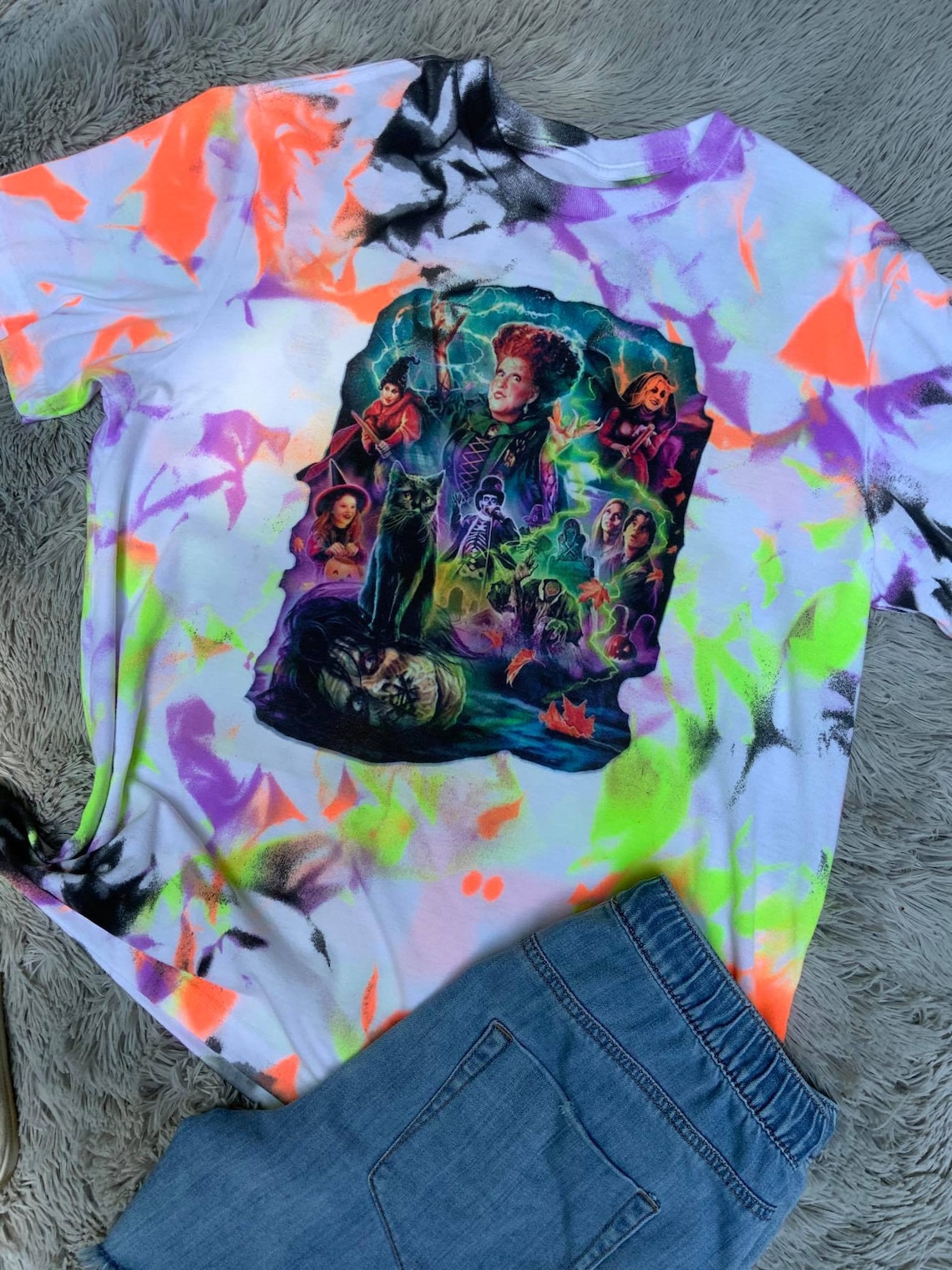 hocus pocus tie dye sweatshirt