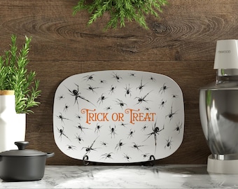 Halloween Spider Serving Platter | Trick or Treat Dinnerware