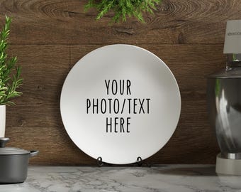 Custom Photo Plate | Personalized Dinnerware, Wedding Gift