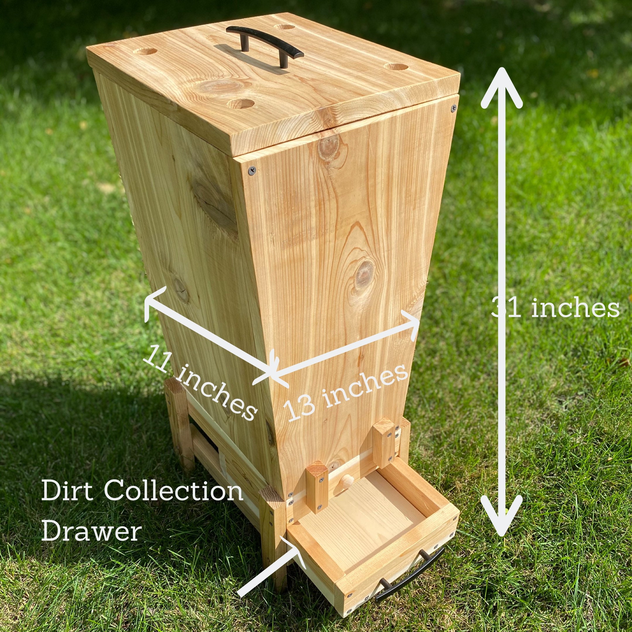 Dirt Den Continuous Flow Through Worm Bin Just Toss It And Etsy