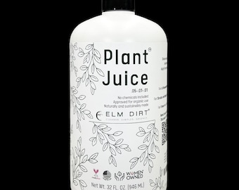 Elm Dirt’s Plant Juice - Premium Brewed Organic Plant Food Made from Worm Castings - 32 oz can make up to 64 gallons of Worm Tea