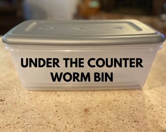 Under the Counter Worm Bin