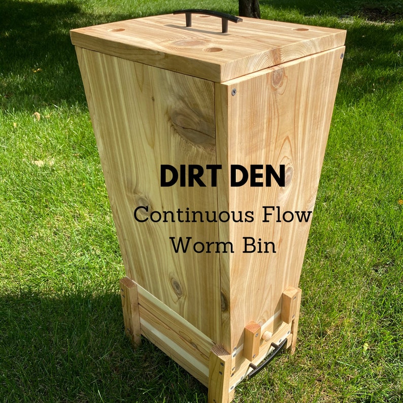 Dirt Den Continuous Flow Through Worm Bin Just Toss It And Etsy